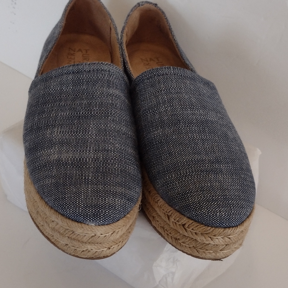 Demin‎ blue Espadrilles loafers by Naturalizer sz 9.5